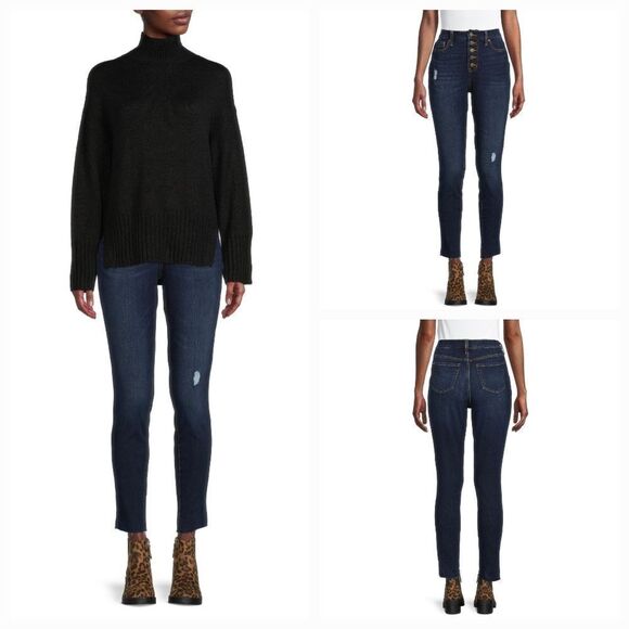 💇‍♀️Time and Tru Blue High Rise Curvy Jeans Size 18 - Picture 2 of 10